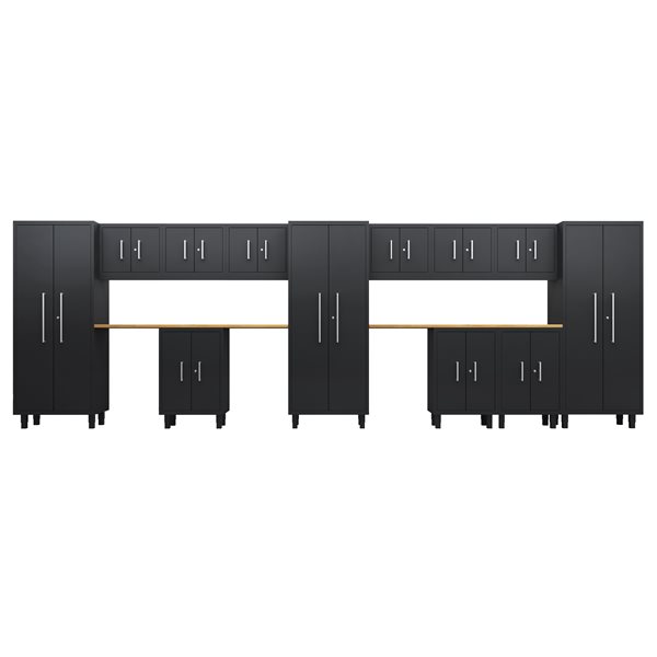 Ceha Garage Solutions Core Plus 14 Pcs Cabinet Set w/ Base + Wall Cabinets and 30-in Lockers