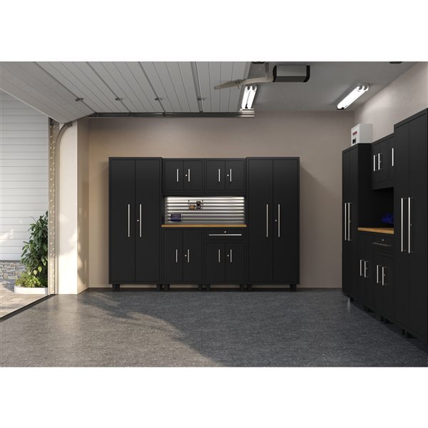 Ceha Garage Solutions Core Plus 14 Pcs Cabinet Set w/ Base + Wall Cabinets and 30-in Lockers