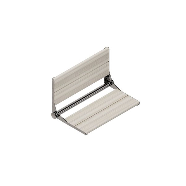 INVISIA SerenaSeat Pro 26-in Light Stain Wood Shower Seat