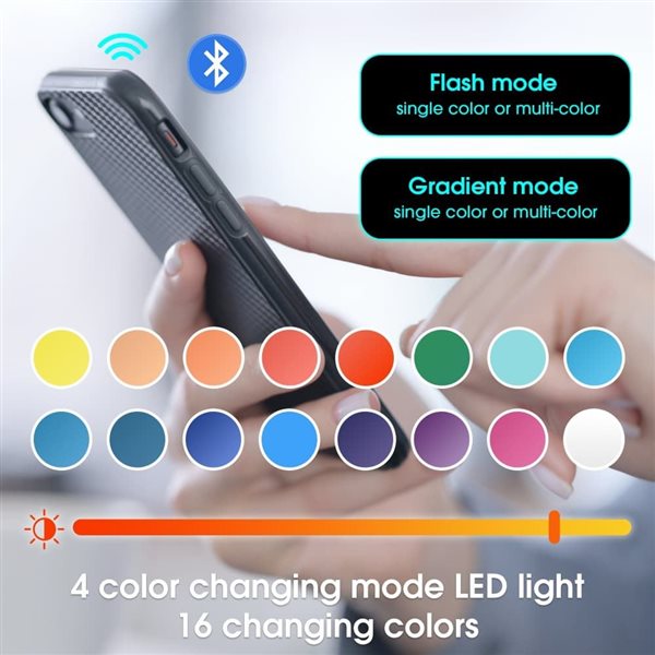 Homy Casa Lift Top Coffee Table w/ LED Lighting - White