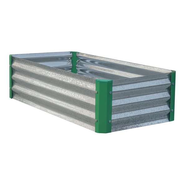 Miracle-Gro 2 x 4 x 1-ft Galvanized Raised Garden Bed