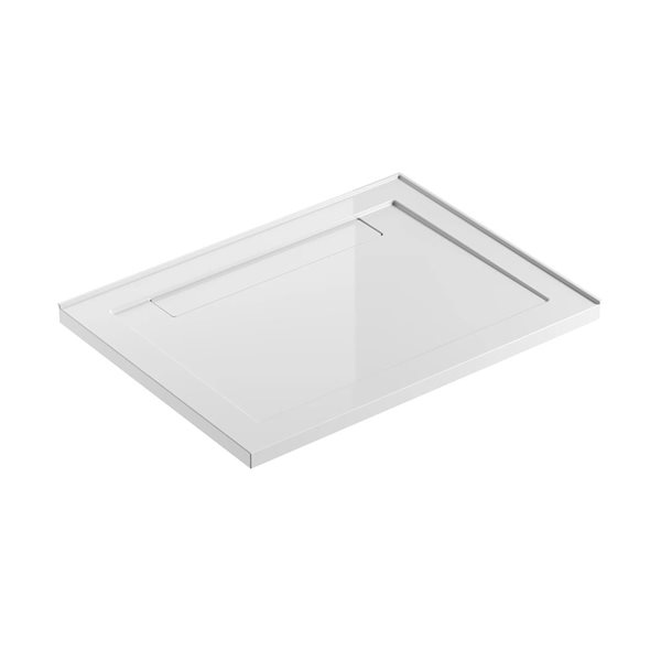 GEF Kaia 48 x 36-in White Acrylic Rectangular Shower Base