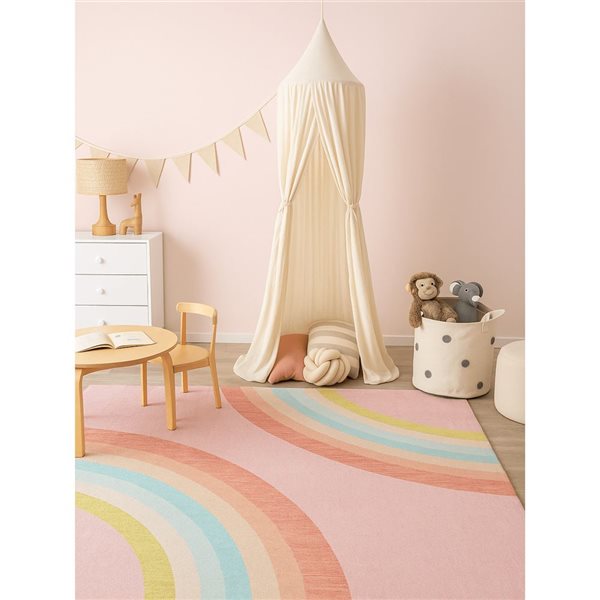 Rug Branch Solara 4 x 6-ft Blush Arc Indoor Area Rug