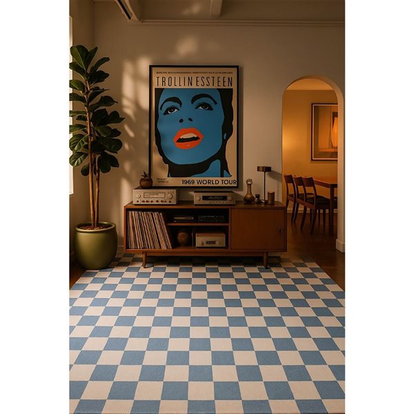 Rug Branch Metro 7 x 10-ft Checkered Harbor Indoor Area Rug