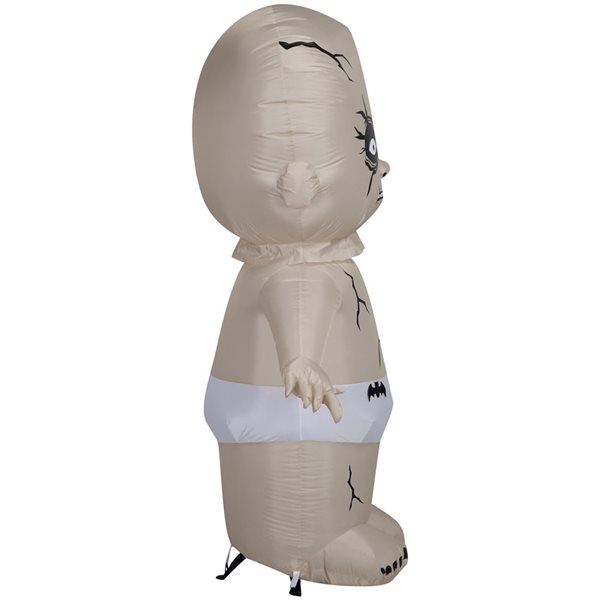 Gemmy Airblown Inflatable Halloween Animated Head Turning Zombie Doll- 72 x 57-in