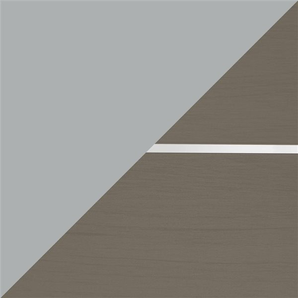 CorLiving Gallant Rectangular Silver Aluminum and Taupe Poly-Wood Patio Dining Table