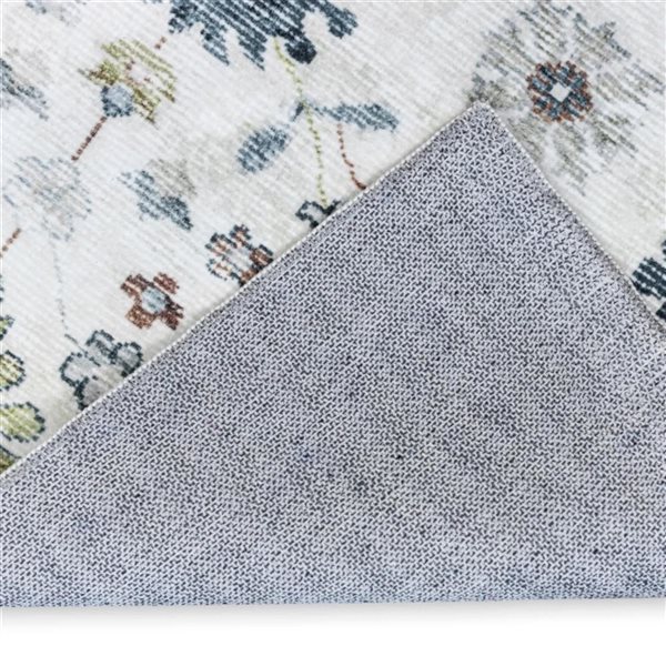 Erbanica 30 x 50-in Brio Washable Nonslip Modern Rectangle Rug - Floral