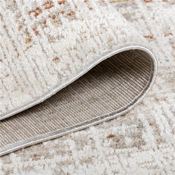 Erbanica 3-ft 3-in x 5-ft Kopfkino Transitional Distressed Indoor Rectangle Rug - Beige