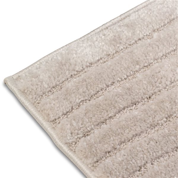 Erbanica 3-ft 6-in x 5-ft 6-in Elio Geometric Indoor Rectangle Soft Area Rug - Grey/Beige