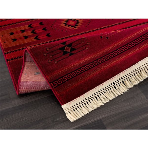 Erbanica 8 x 10-ft Baluchi Afghan Indoor Rectangle Rug - Deep Red