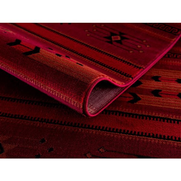 Erbanica 8 x 10-ft Baluchi Afghan Indoor Rectangle Rug - Deep Red