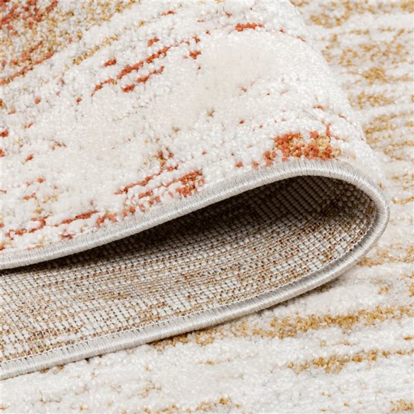 Erbanica 8 x 11-ft Kopfkino Geometric Distressed Indoor Rectangle Rug - Grey/Cream