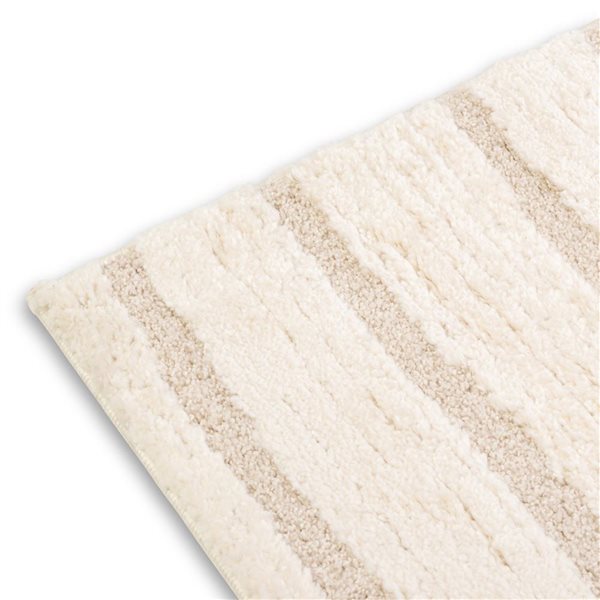 Erbanica 9 x 12-ft Elio Distressed Lines Soft Indoor Rectangle Rug - Beige