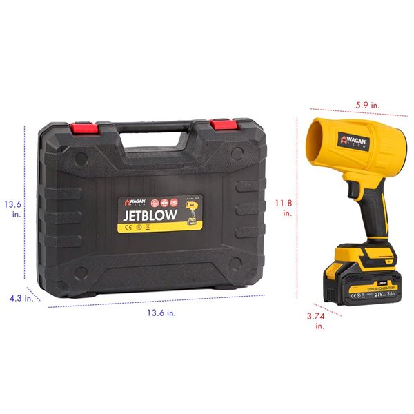Wagan Jetblow Cordless Electric Multipurpose Air Blower