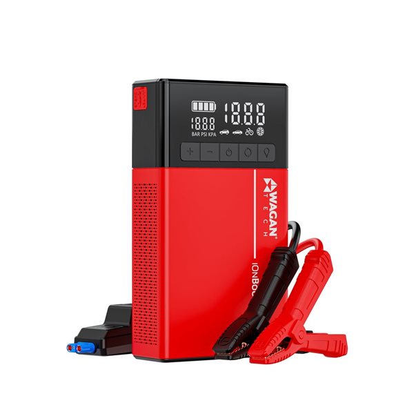 Wagan iOnBoost V12 Air Jump Starter and Power Supply w/ High-Output Air Inflator