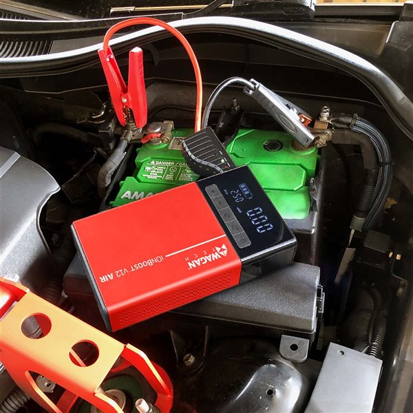 Wagan iOnBoost V12 Air Jump Starter and Power Supply w/ High-Output Air Inflator