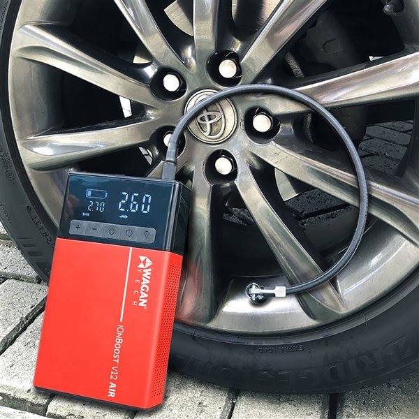 Wagan iOnBoost V12 Air Jump Starter and Power Supply w/ High-Output Air Inflator