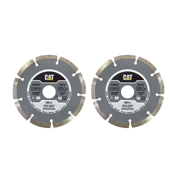 CAT 100 1-Pack 5-in 9-Tooth Segmented Diamond Concrete Saw Blade