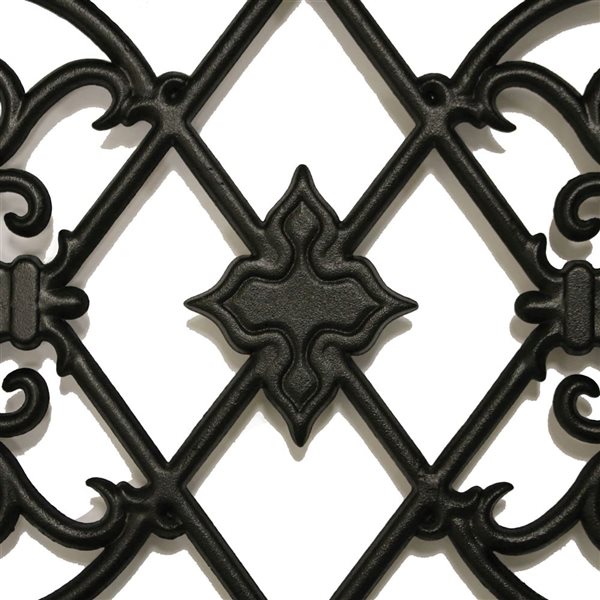 Nuvo Iron 13 x 17-in Oval Black Cast Aluminum Fence & Gate Insert