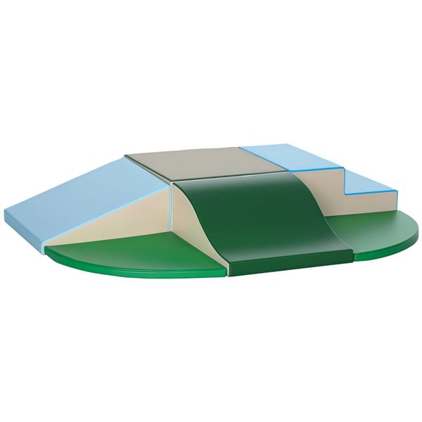 Ensemble de blocs en mousse d'intérieur pour enfants Qaba à 6 mcx pour ...
