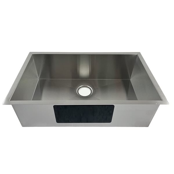 Unique Home Supplies 25-in Stainless Steel Undermount Single Bowl Kitchen Sink w/ Zero Radius Corner