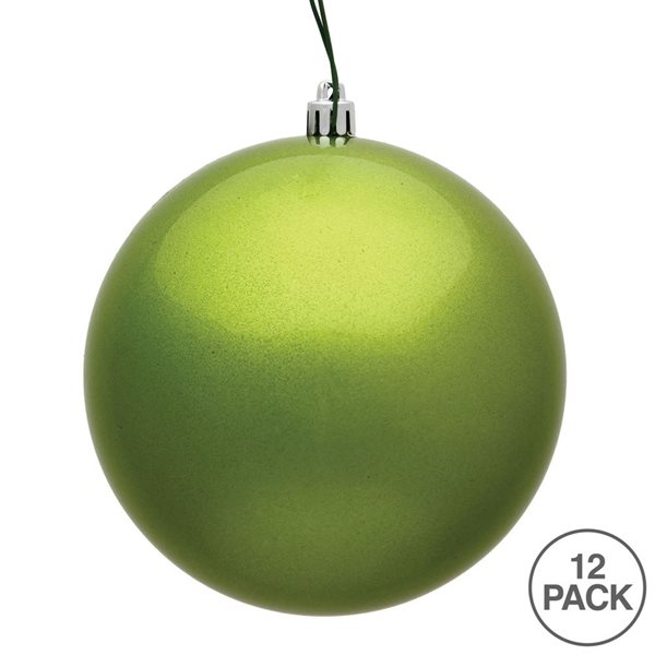 Vickerman 12-Pack 3-in Lime Candy Ball Ornament