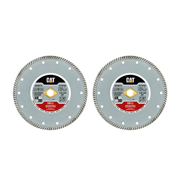 CAT 100 Value 7-in dia. 36T Hard Materials Turbo Rim Segmented Circular ...