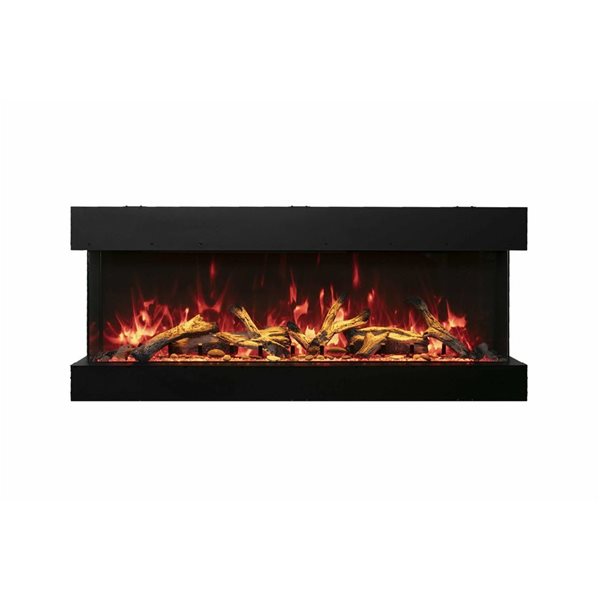 Amantii 5,000 BTU 1500 W 50 W x 13 3/4-in D 3-Sided Glass Electric Fireplace