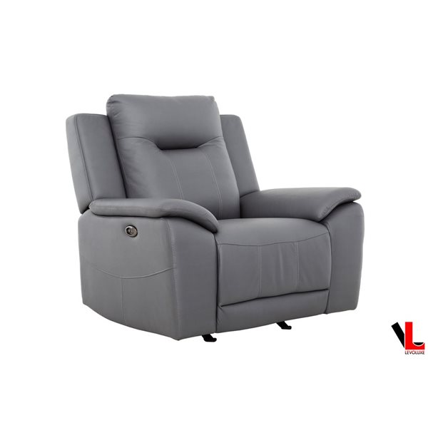 Levoluxe Avante 41-in Jaxxon Steel Polyester Blend Fabric Modern Power Rocking Reclining Chair