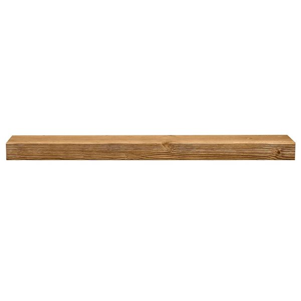 Dogberry Collections 60 W x 7 D x 3-in H Aged Oak Textured Floating Rustic Timber Shelf