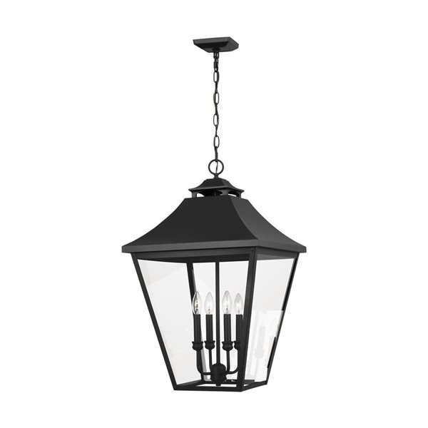 Generation Lighting Galena Black Large Pendant