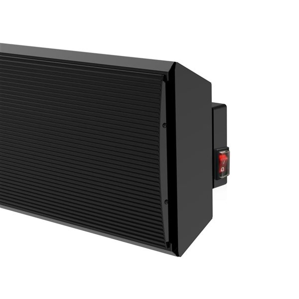 Wexstar Ultra 1000W Black Wall/Ceiling Infrared Heater with ON/OFF Switch