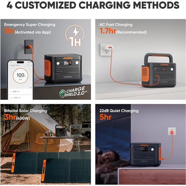Jackery Explorer 1000 v2 Portable Power Station - 1070 Wh Capacity