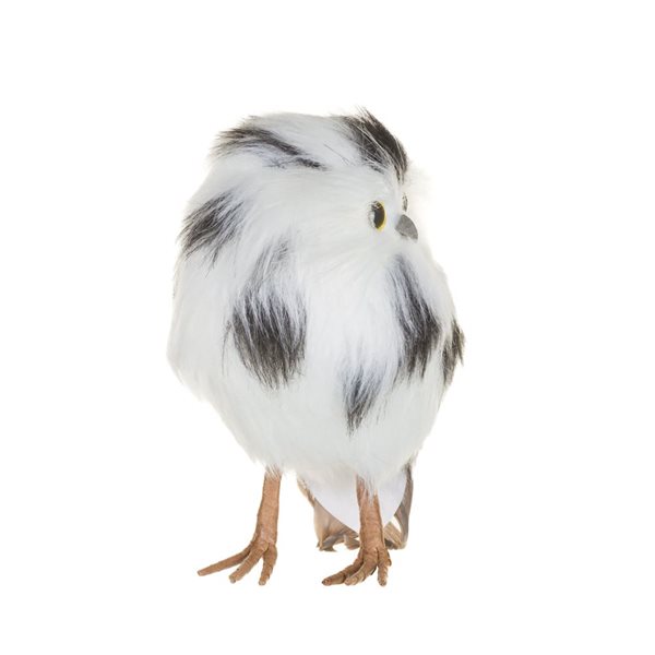 Starlight Collection Hanging White Foam Snowy Owl Chicks - Pack of 4