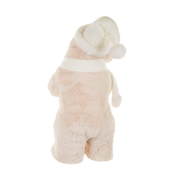Starlight Collection Freestanding White Fabric Bear - Single Piece