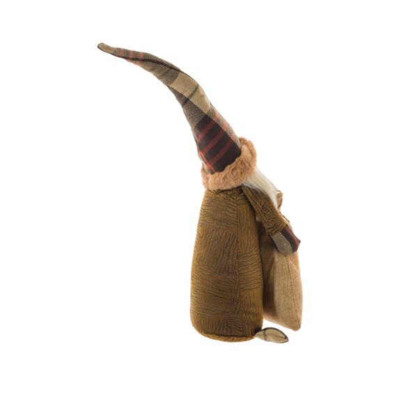 Starlight Collection Freestanding Brown Fabric Slim Gnome - Single Piece