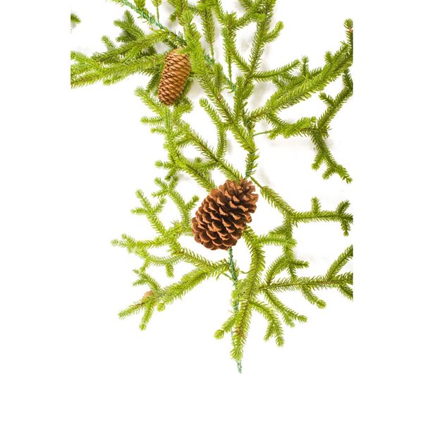 Starlight Collection 72-in Indoor Hangable Green Norway Spruce Garland - Single Piece