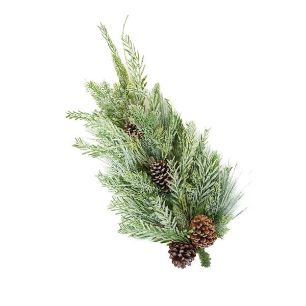 Starlight Collection 31-in H PVC Hangable Green Teardrop Swag  - Single Piece