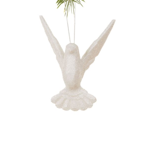 Starlight Collection White Acrylic Dove Ornament - Pack of 4