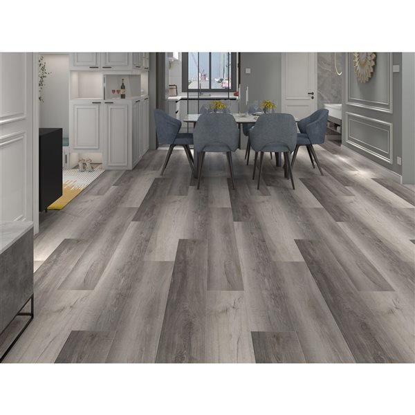 Mono Serra SPC 10-Piece 5.91 x 48.03-in Hickory Interlocking Vinyl Plank Flooring