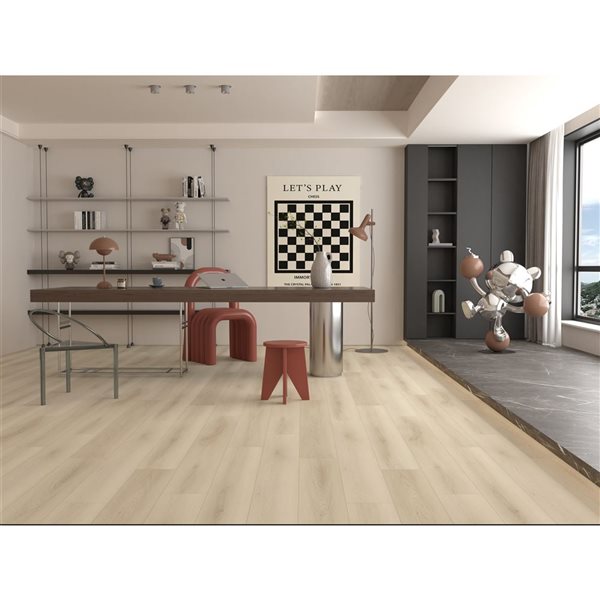 Mono Serra SPC 9-Piece 9 x 48.03-in Maple Loose Lay Vinyl Plank Flooring