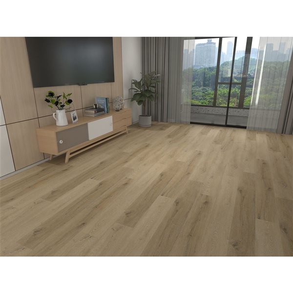 Mono Serra SPC 10-Piece 5.91 x 48.03-in Oak Interlocking Vinyl Plank Flooring