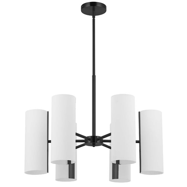 Dainolite Cleta 6-Light Chandelier - Matte Black