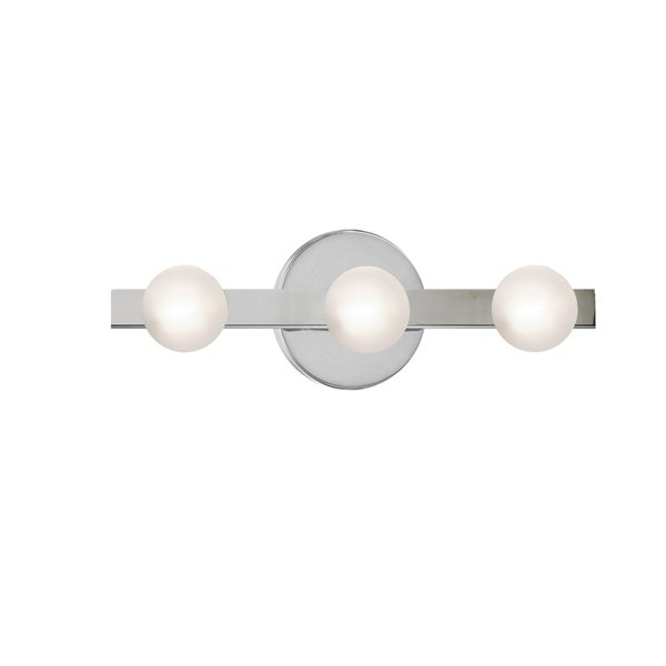 Dainolite Raleigh 3-Light Vanity Light - Polished Chrome