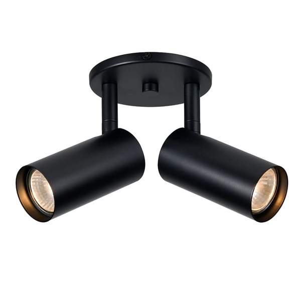 Dainolite Stanly 2-Light Spotlight - Matte Black