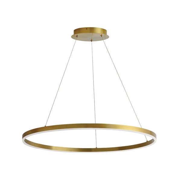 Dainolite Circulo Colour Temperature Changing LED Chandelier 32-in - Aged Brass