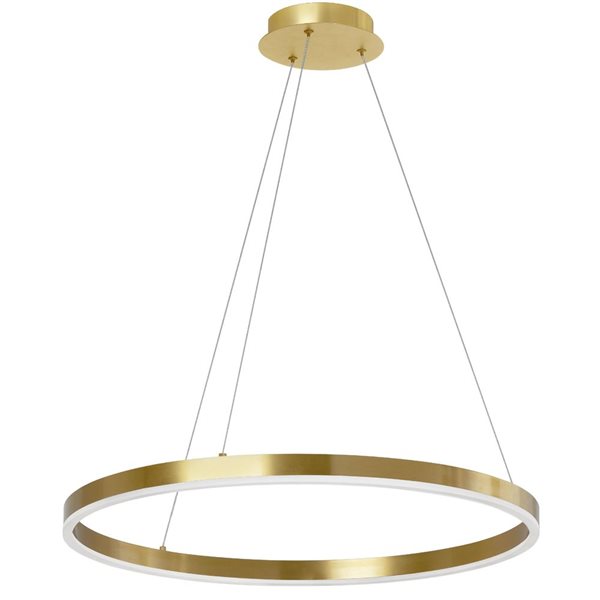 Dainolite Circulo Colour Temperature Changing LED Chandelier 24-in - Aged Brass