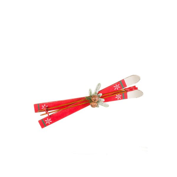 Starlight Collection Accents Red Skis Wall Decoration - Red