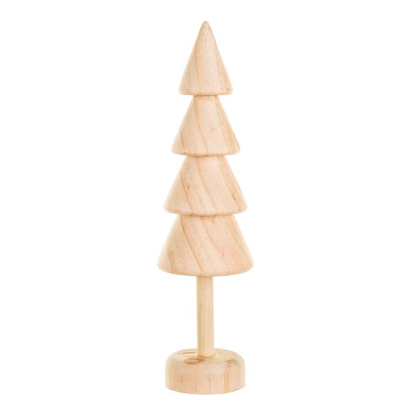 Starlight Collection Accents Conical Tree Decoration 4/Pck - Beige