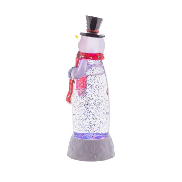 Starlight Collection Snowman Snow Globe - White